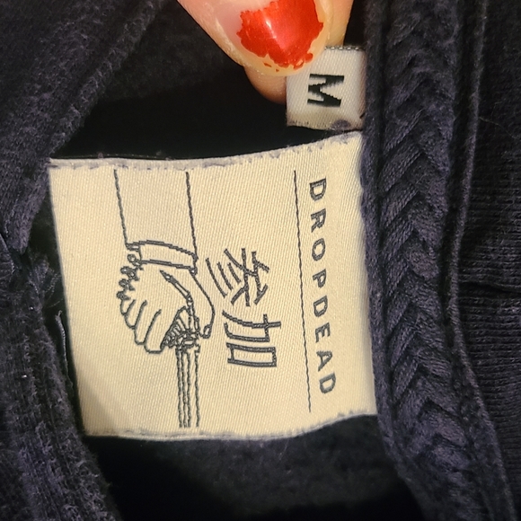 Drop Dead blue DD hoodie - Picture 3 of 3